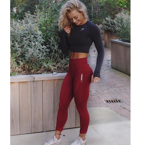 gymshark red seamless